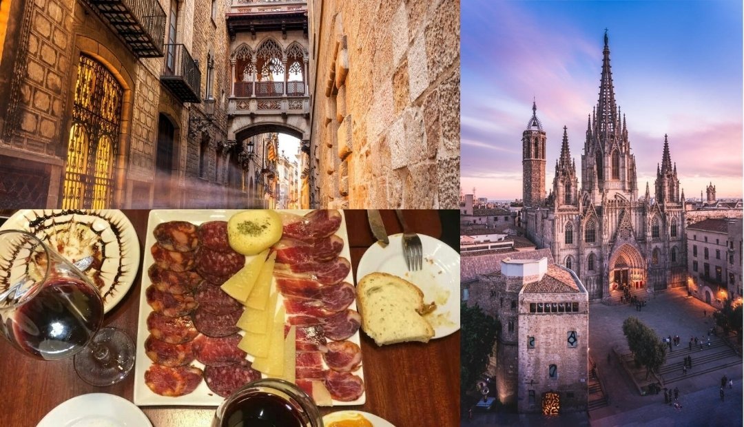 Exploring Gothic Quarter and tasting tapas in Barcelona